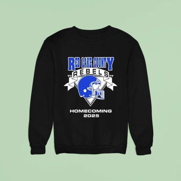 Red Lake County Rebels Football Helmet Homecoming Sweatshirt