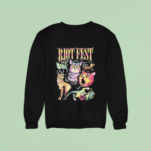 Riot Fest Th Anniversary September At Douglass Park Chicago Illinois Animals Punk Rock Masco Sweatshirt