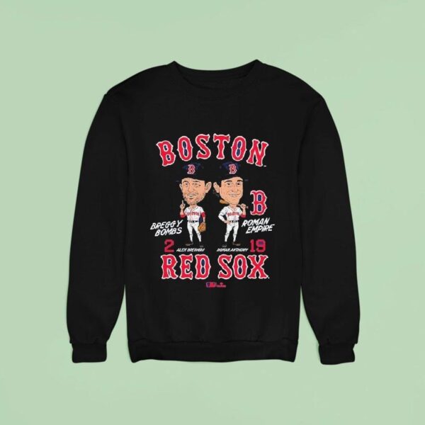 Roman Anthony And Alex Bregman Boston Red Sox Player Duo Caricature Sweatshirt