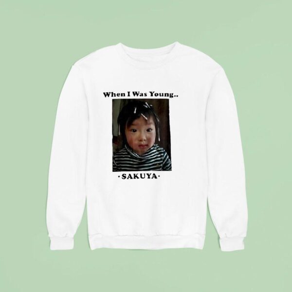 Sakuya When I Was Young Photo Sweatshirt