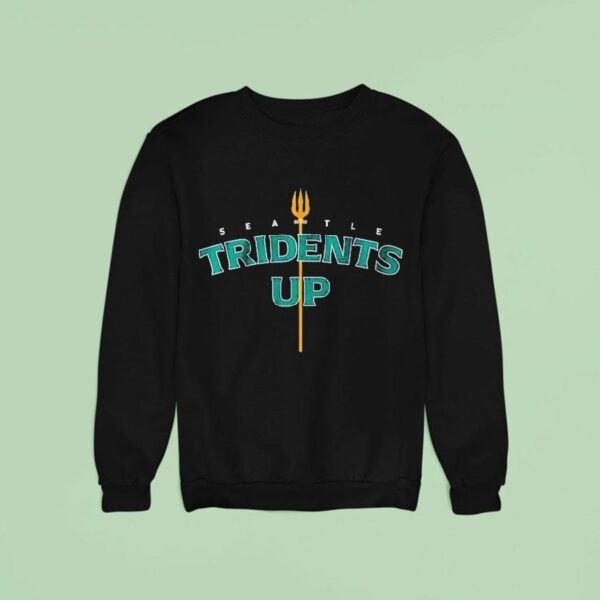 Seattle Mariners Tridents Up Baseball Mlb Sweatshirt