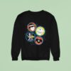 Skeleton Ghost Bat Bewitching Halloween Sweatshirt