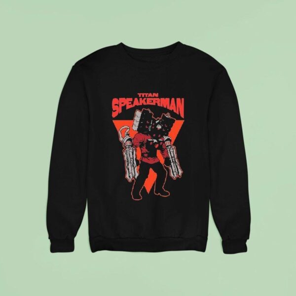 Skibidi Toilet Titan Spearkerman Illustration Sweatshirt