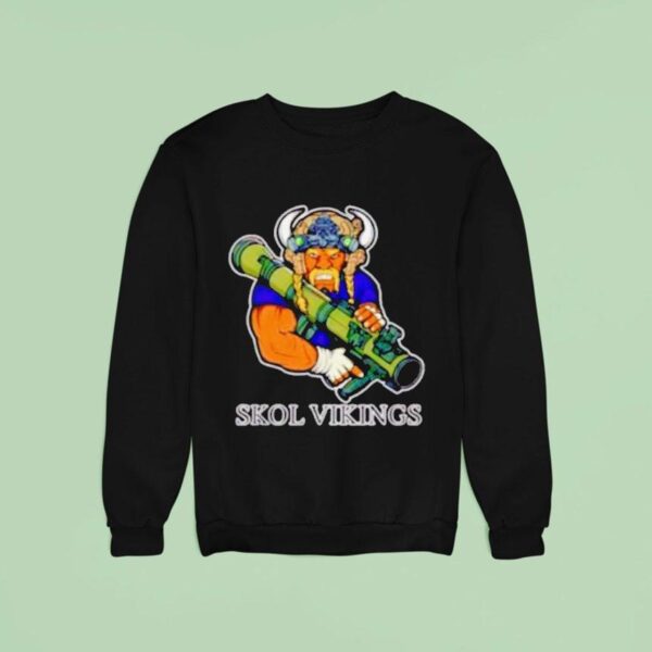 Skol Vikings Minnesota Vikings Military Rocket Launcher Sweatshirt