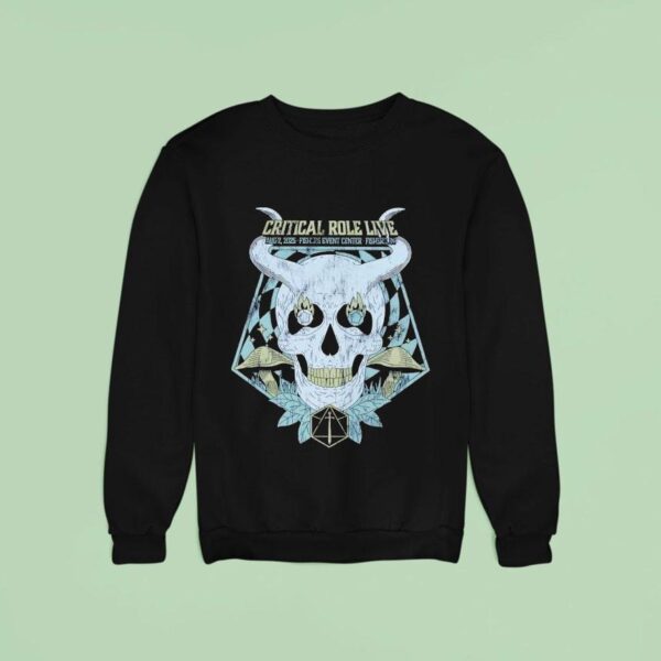 Skull Critical Role Live Vintage Sweatshirt