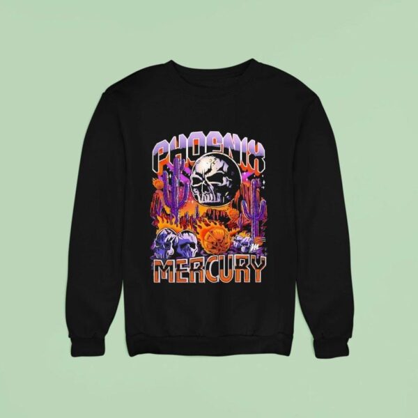 Skull Phoenix Mercury Basketball Horror Sweatshirt
