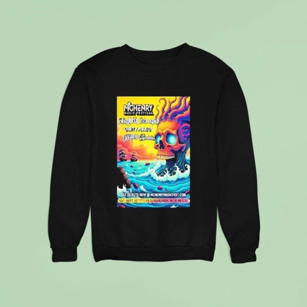 Slightly Stoopid Petersen Park Mchenry Sept Skull Sweatshirt