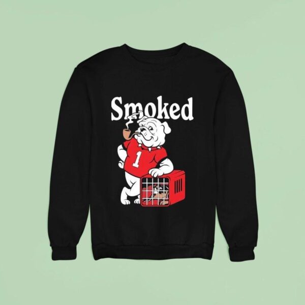 Smoked Georgia Bulldogs Beat Tennessee Volunrs Masco Sweatshirt