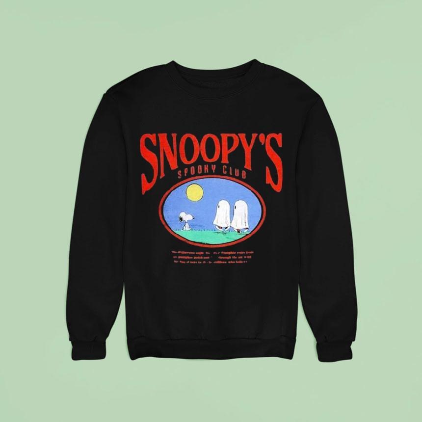 Snoopy The Peanuts Spooky Club Ghosts Halloween Sweatshirt Snoopy The Peanuts Spooky Club Ghosts Halloween Sweatshirt