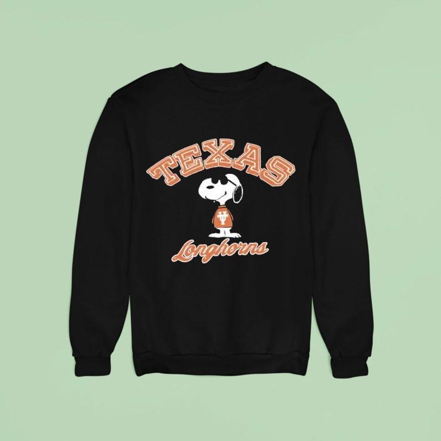 Snoopy The Peanuts Texas Longhorns Joe Cool Sweatshirt Snoopy The Peanuts Texas Longhorns Joe Cool Sweatshirt