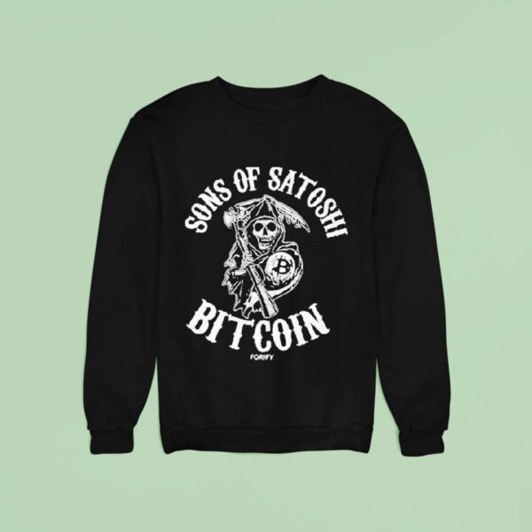 Sons Of Satoshi Bitcoin Forify Grim Reaper Sweatshirt