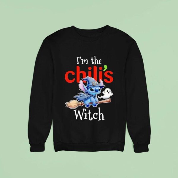 Stitch And Ghost I M The Chili S Witch Halloween Sweatshirt