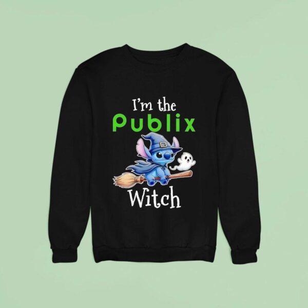 Stitch And Ghost I M The Publix Witch Halloween Sweatshirt
