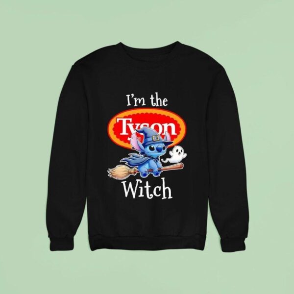 Stitch And Ghost I M The Tyson Witch Halloween Sweatshirt