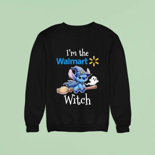 Stitch And Ghost I M The Walmart Witch Halloween Sweatshirt