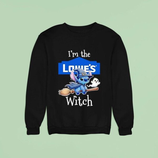 Stitch Ghost I M The Lowe S Witch Halloween Sweatshirt