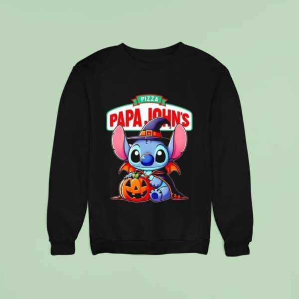 Stitch Witch Pizza Papa John S Halloween Sweatshirt