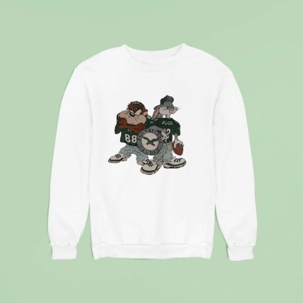 Taz And Bugs Bunny Of Looney Tunes Philadelphia Eagles Football Sweatshirt