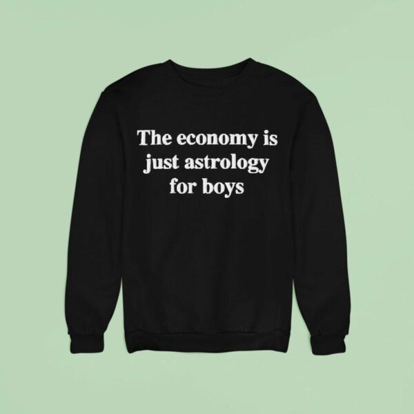 The Economy Is Just Astrology For Boys Corduroy Sweatshirt