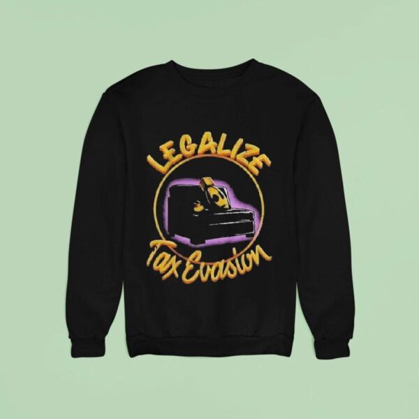 The Fat Electrician Legalize Tax Evasion Sofa Duck Sweatshirt