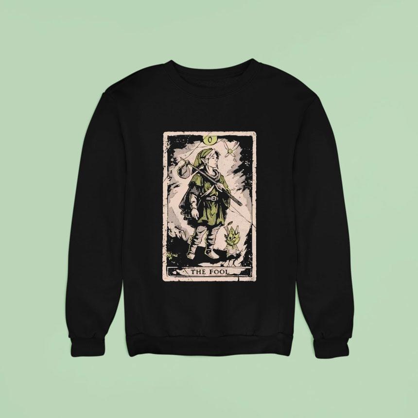 The Fool A Tarot Card Style Link Sweatshirt The Fool A Tarot Card Style Link Sweatshirt