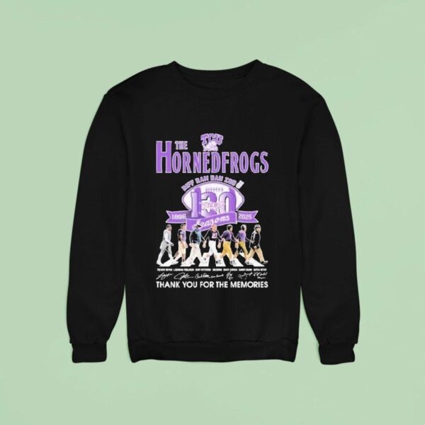 The Horned Frogs Riff Ram Bah Zoo Seasons Thank You For The Memories Sweatshirt