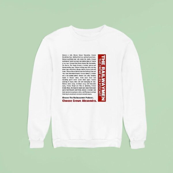 The Railwaymen The Crewe Alex Podcas Sweatshirt
