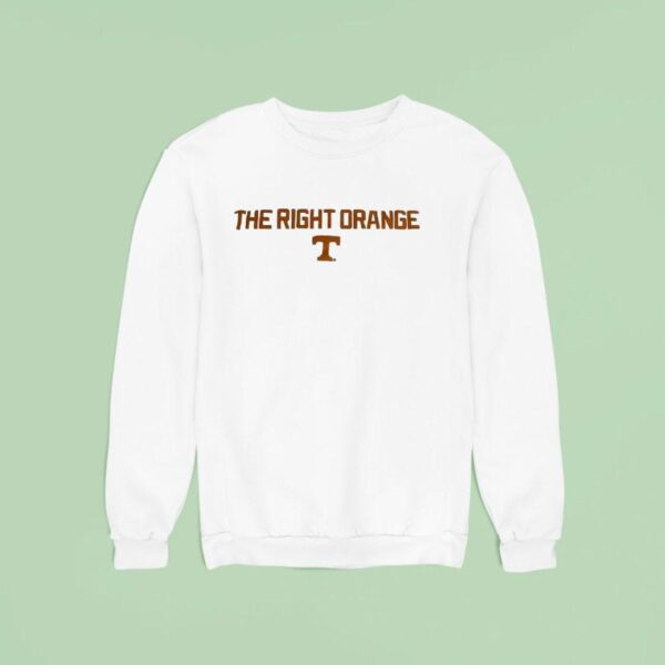 The Right Orange Tennessee Volunrs Logo Sweatshirt