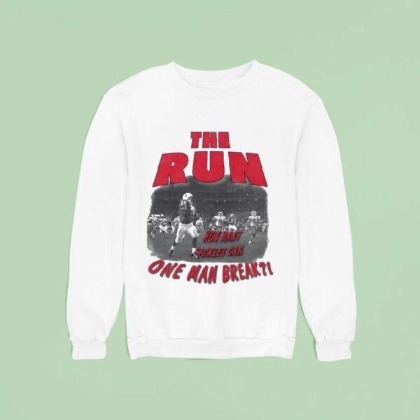 The Run How Many Tackles Can One Man Break Nebraska Cornhuskers Football Sweatshirt