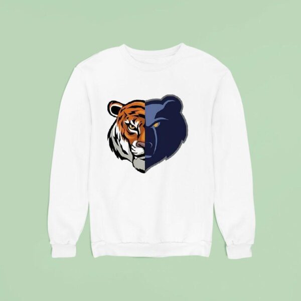 Tigers And Grizzlies Mashup Logo Sweatshirt