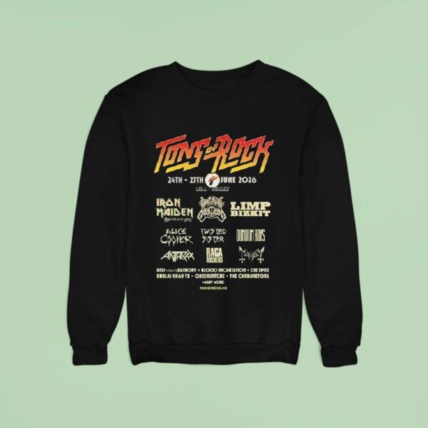 Tons Of Rocks Oslo Norway On June Headliner Sweatshirt
