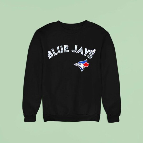 Toronto Blue Jays Mlb Snoopy Logo And Name Sweatshirt