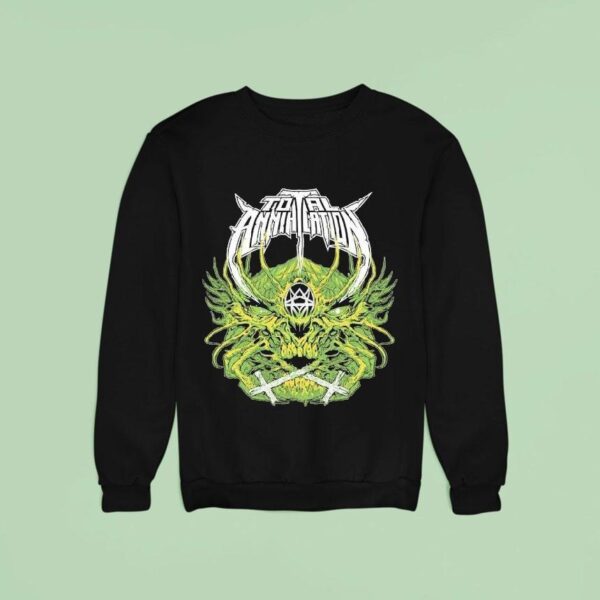 Total Annihilation Green Skull Sweatshirt