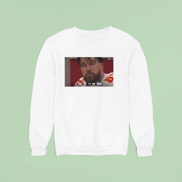 Travis Kelce Kansas City Chiefs Vs Philadelphia Eagles Photo Sweatshirt