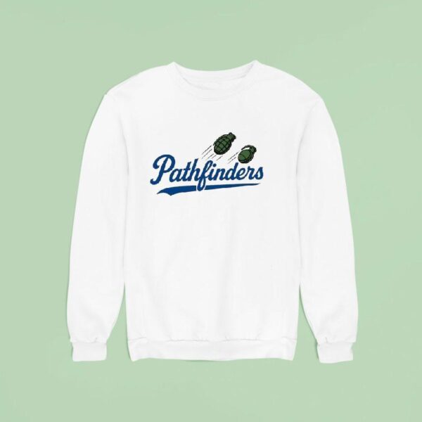 Two Hand Grenades Pathfinders Style Los Angeles Dodgers Logo Parody Sweatshirt