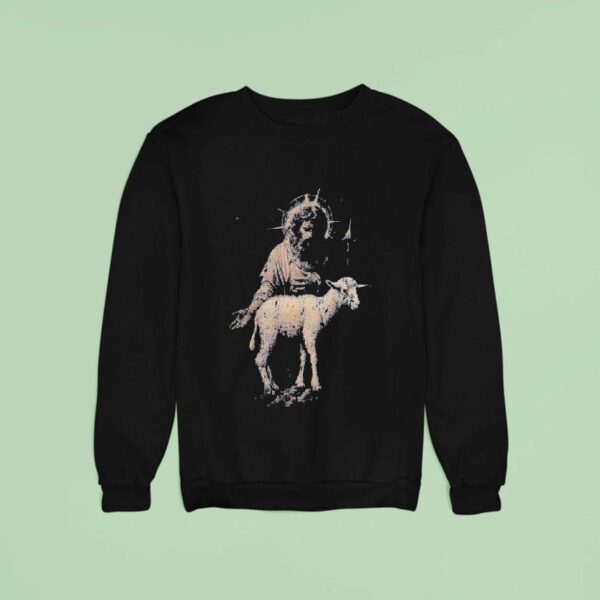Undergold Agnus Dei Saint Shepherd Jesus Lamb Sweatshirt