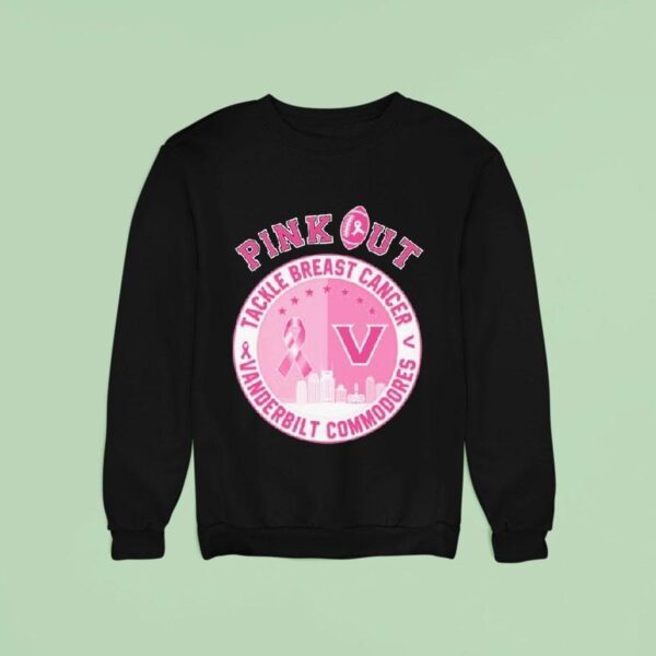 Vanderbilt Commodores Pink Out Tackle Breast Cancer Sweatshirt