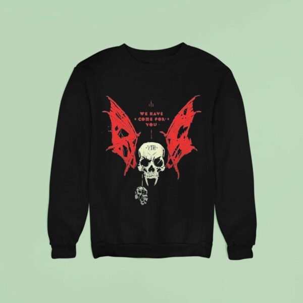 Warhammer Night Lords We Have Come For You Skull Wings Sweatshirt
