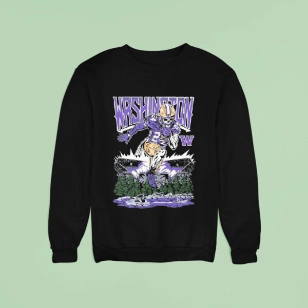Washington Huskies Dawg Dash Immortal Skeleton Sweatshirt