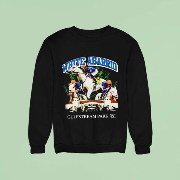 White Abarrio Gulfstream Park Sweatshirt