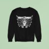 White Zombie Bat Face Logo Sweatshirt