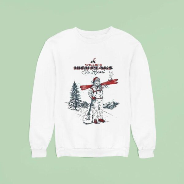 Willie Nelson Willie S High Peaks Ski Resort Winter Sweatshirt