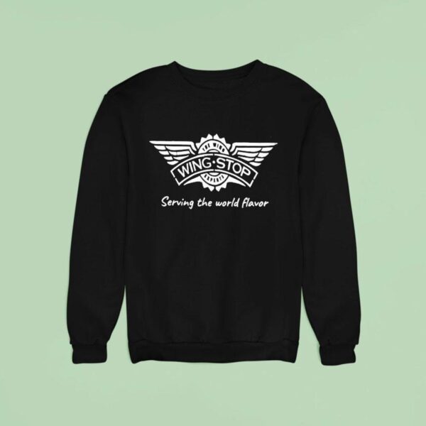 Wing Stop Serving The World Flavor Logo Sweatshirt