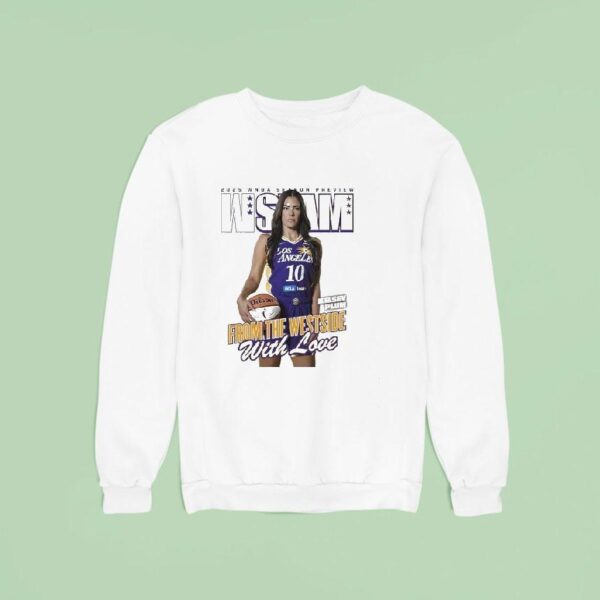 Wslam Kelsey Plum Wnba Season Preview Los Angeles Sparks Basketball Sweatshirt