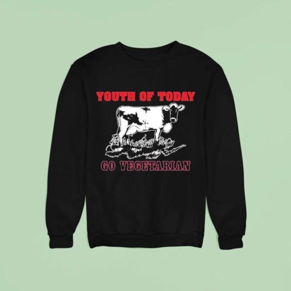 Youth Of Today Go Vegetarian Cow Sweatshirt