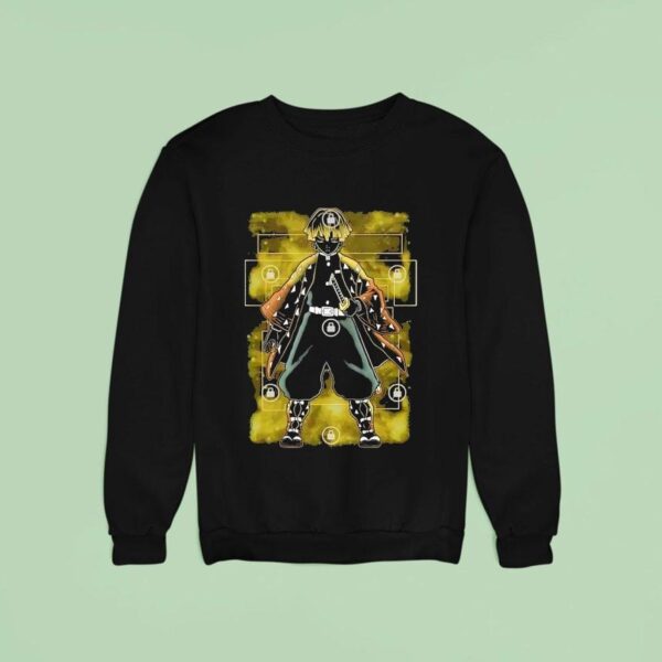 Zenitsu Agatsuma From Demon Slayer Kimetsu No Yaiba Sweatshirt