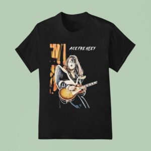 Ace Frehley Rock Band Classic Kiss Guitarist Hard Rock Legend Retro Music Gif T Shirt