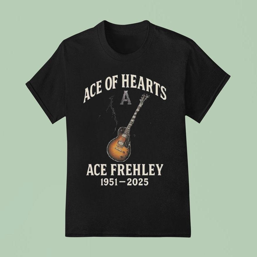 Ace Of Hearts Ace Frehley T Shirt