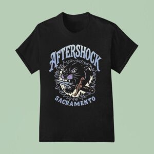 Aftershock Sacramento Sharp Tongue Panther Dagger T Shirt