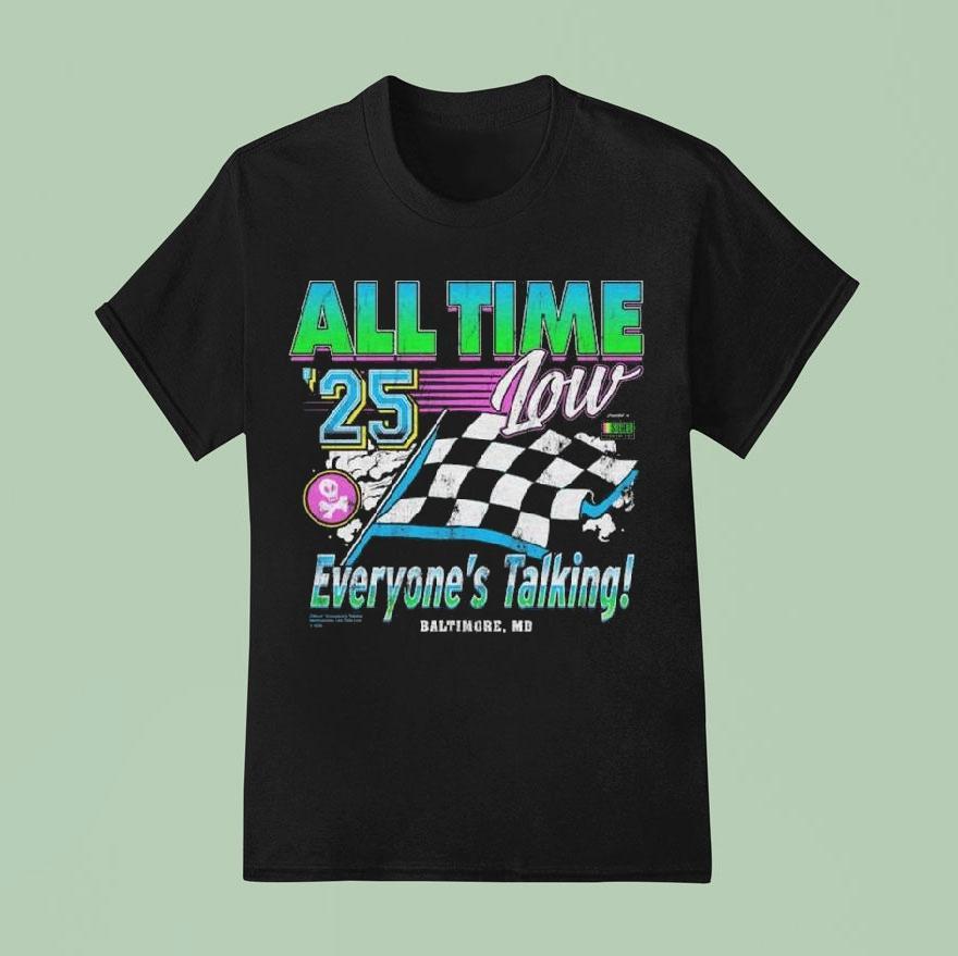 All Time Low  Everyone S Talking Racing T Shirt